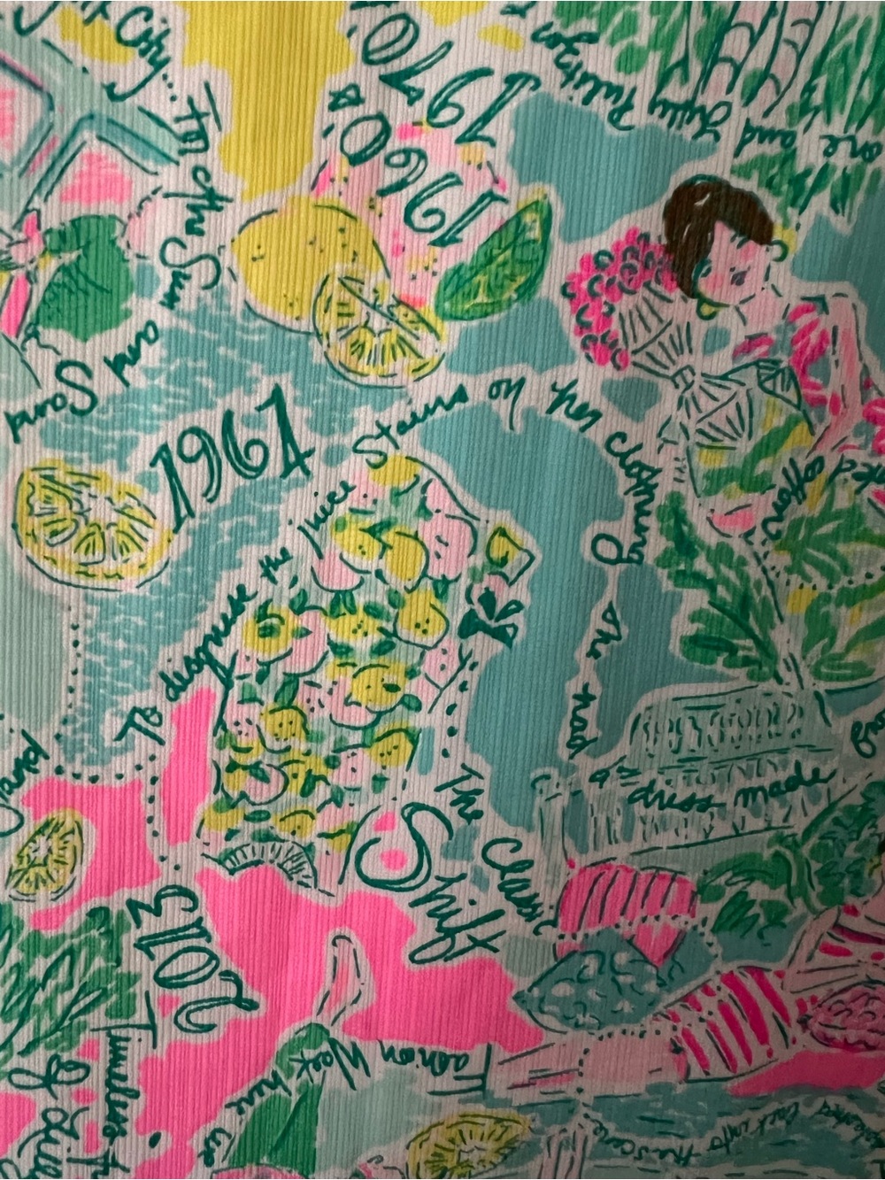 Lilly Pulitzer | Girls Pink Tropical Print Sleeveless Dress #004455 Size 5 - Picture 5 of 13